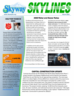 SKYLINES NEWSLETTER - March 2026